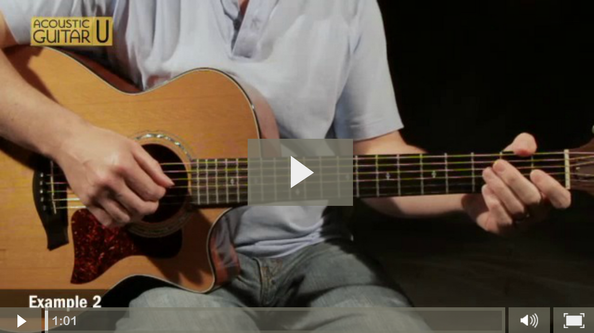 Rock Fingerpicking Pattern in 6/8 Time Acoustic Guitar