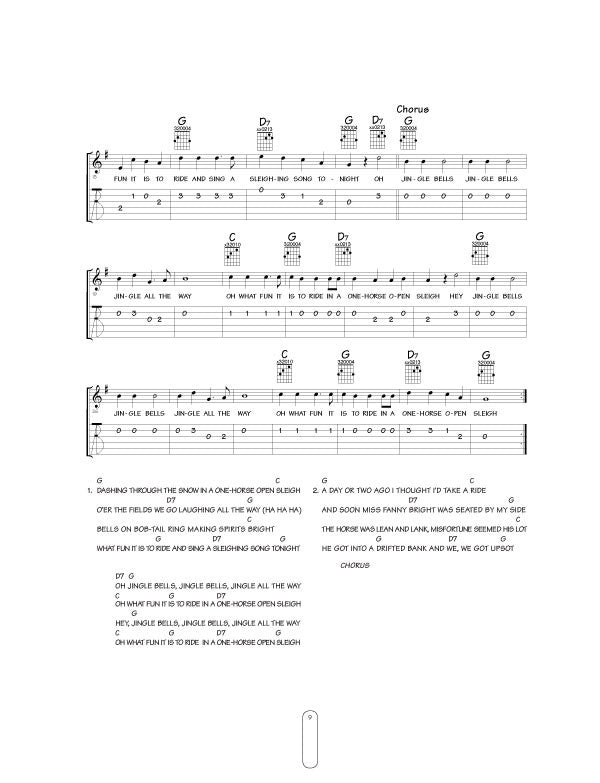 Christmas Songs for Beginning Guitar