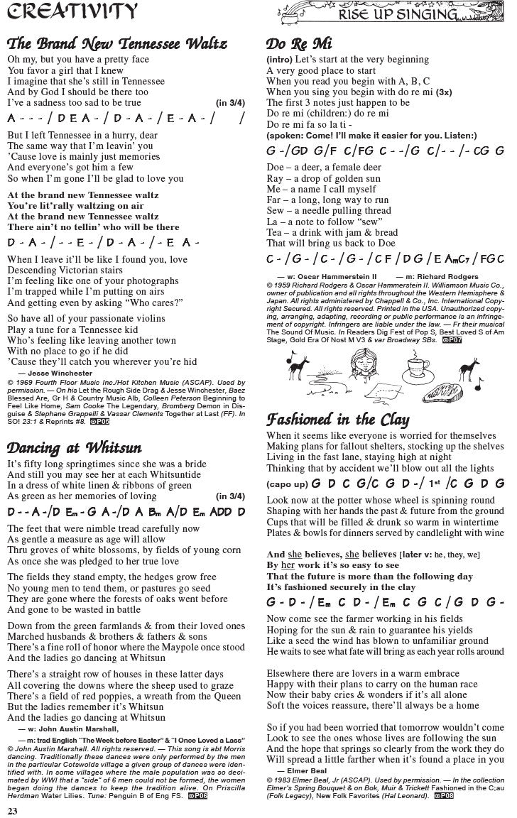 Rise Up Singing: The Group Singing Songbook