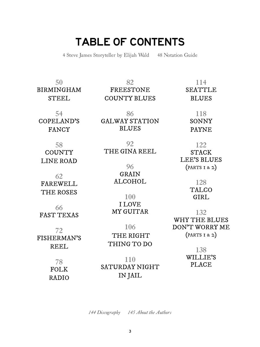 The Steve James Songbook - Original Roots and Blues from a Fingerstyle and Slide Legend