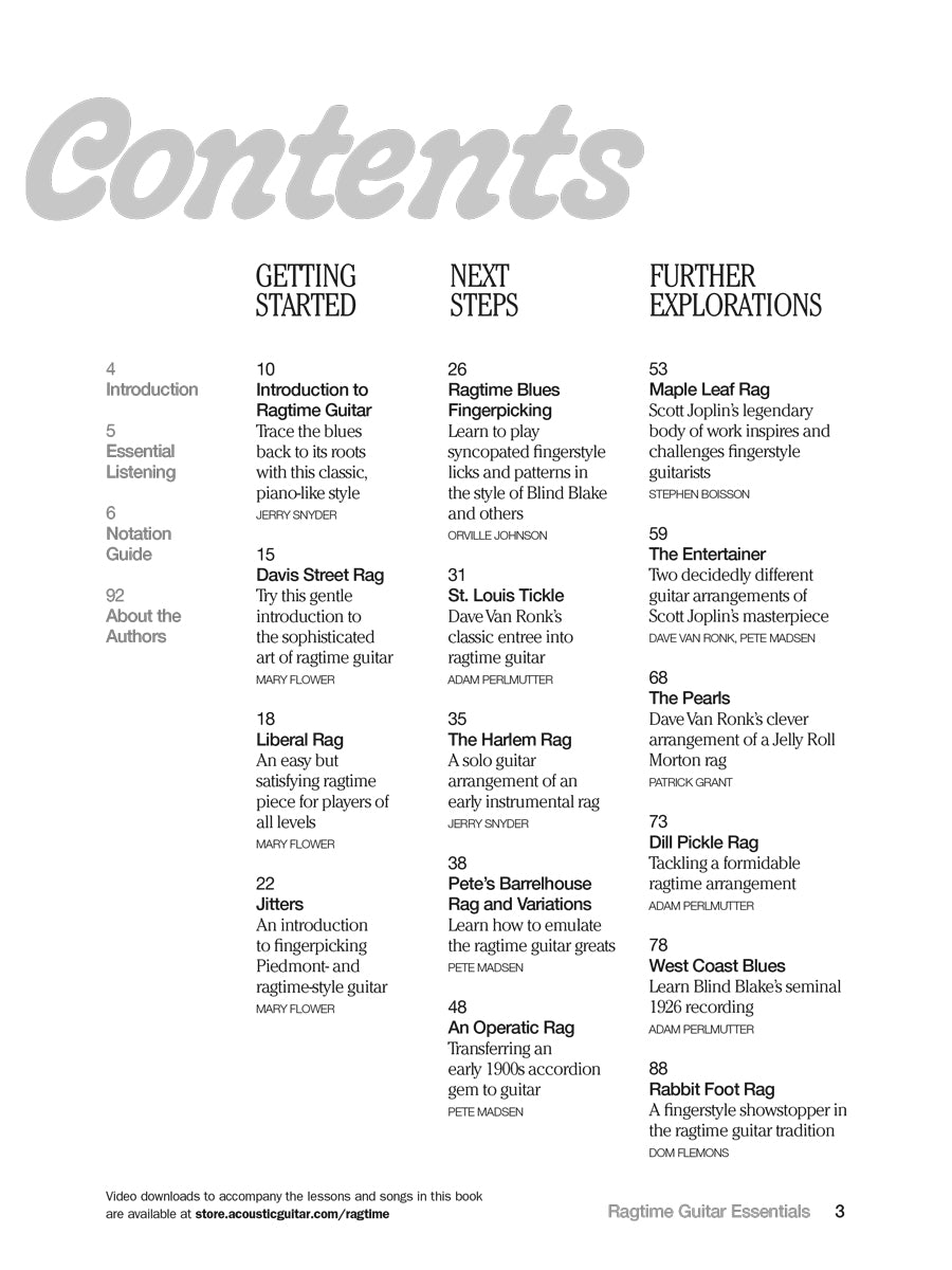 Ragtime Guitar Essentials