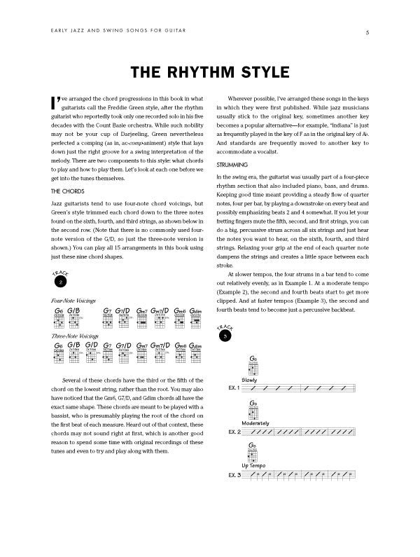 Early Jazz and Swing Songs for Guitar