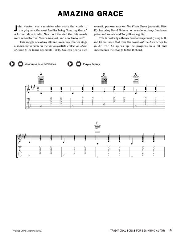 Traditional Songs for Beginning Guitar