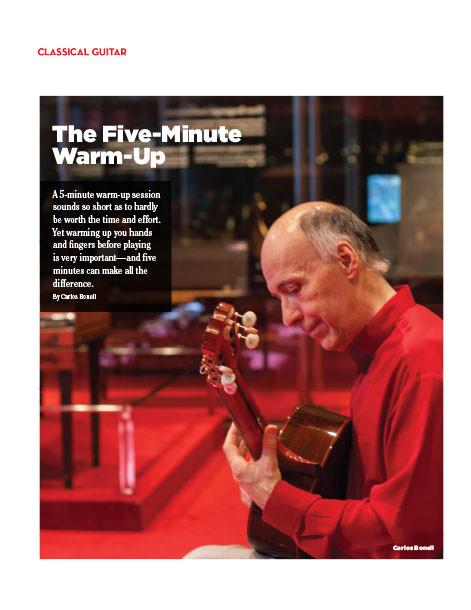 Classical Guitar: The Five-Minute Warm-Up