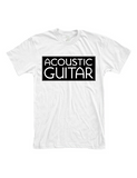 Acoustic Guitar T Shirt, White