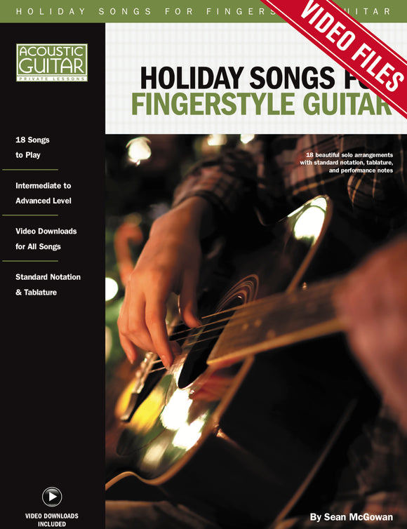 Holiday Songs for Fingerstyle Guitar: Video Tracks