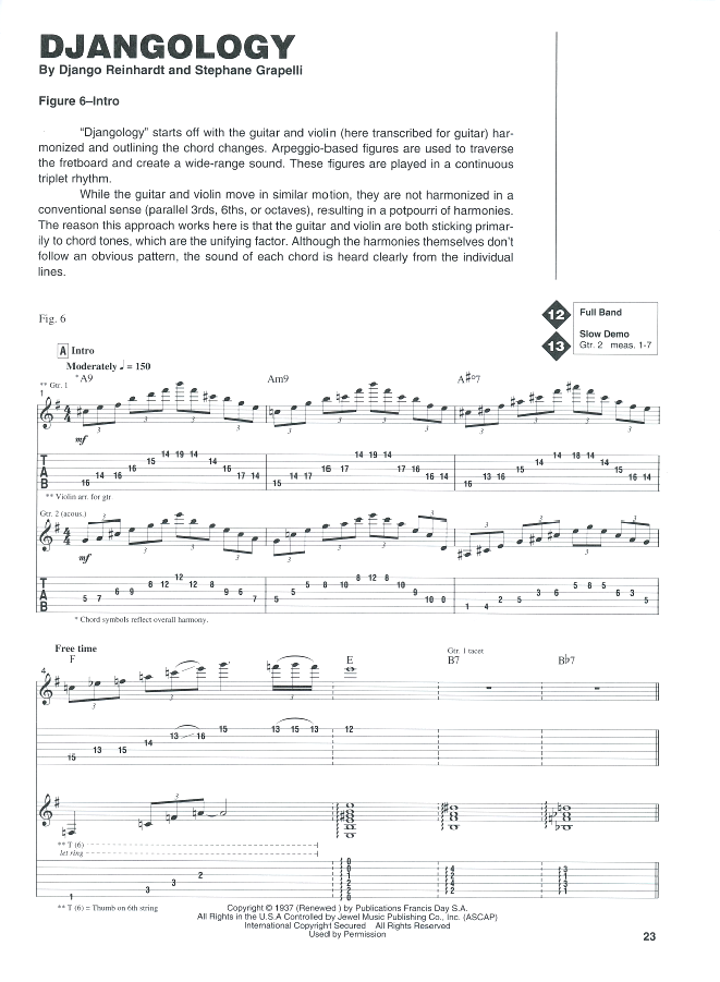 Guitar Signature Licks - The Best of Django Reinhardt