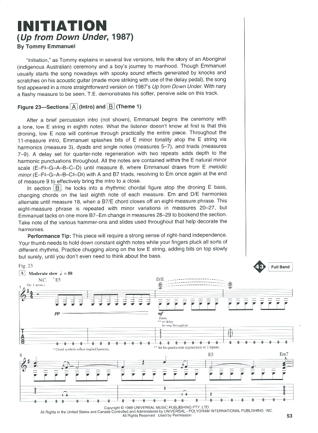 Guitar Signature Licks - Tommy Emmanuel