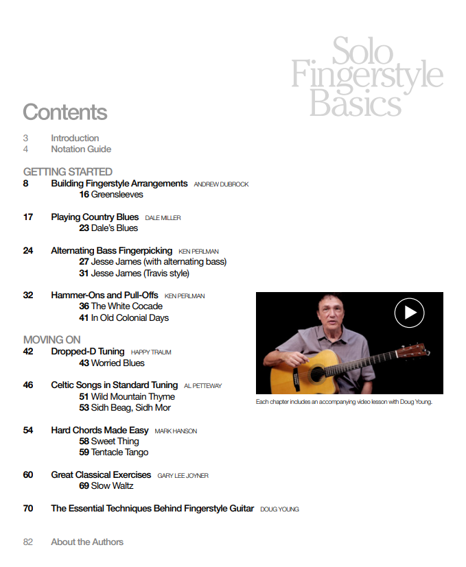 Acoustic Guitar Solo Fingerstyle Basics