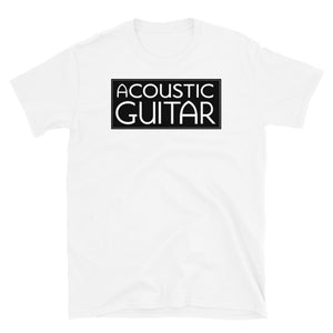 Acoustic Guitar T Shirt, White